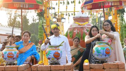 Thiru. R. N. Ravi, Hon’ble Governor of Tamil Nadu and First Lady of Tamil Nadu, celebrated Pongal Peruvizha - 2025 Festival along with people from various walks of life and Raj Bhavan Family at Raj Bhavan, Chennai - 09.01.2025