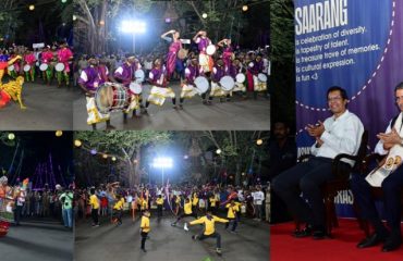 Thiru. R. N. Ravi, Hon’ble Governor of Tamil Nadu, flagged off and witnessed the Folk Art Parade at the inauguration of Saarang – 2025, the Cultural Festival of IIT Madras, at IIT Madras, Chennai on 09.01.2025. Padma Vibhushan Ilayaraja, Member of Parliament, Prof.D.Kamakoti, Director, IIT Madras were present.