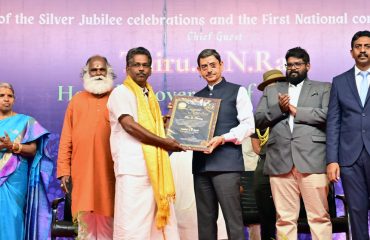 Thiru. R.N.Ravi, Hon'ble Governor of Tamil Nadu, participated as chief guest and presented Eminent Scientist awards at the inaugural function of the Silver Jubilee Celebrations of PSN College of Engineering and Technology and The First National Conference on Indian Knowledge System, at PSN College of Engineering and Technology, Tirunelveli district - 28.01.2025.