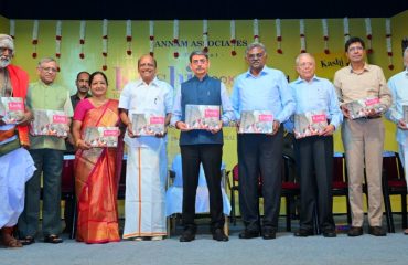 Thiru. R.N. Ravi, Hon'ble Governor of Tamil Nadu released the book 'Kashi Kumbabishekam' authored by Thiru. Subbusundaram at Bharatiya Vidya Bhavan, Mylapore, Chennai - 29.01.2025. Thiru. Gurumurthy, Editor, Thuglak, Prof.V. Kamakoti, Director, IIT-Madras, Thiru. AR.L. Sundaresan, Additional Solicitor General, High Court of Madras and other dignitaries were present.