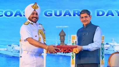 Thiru.R.N.Ravi, Hon'ble Governor of Tamil Nadu, participated as chief guest at the Indian Coast Guard Day celebration 'At Home' 2024 at Coast Guard Region (East) Chennai - 01.02.2025.