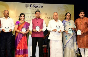 Thiru. R.N. Ravi, Hon'ble Governor of Tamil Nadu participated as chief guest and released the book 'Kamba Ramayana - A Study' authored by late Thiru.V.V.S.Aiyer published by Bhavan's at Bharatiya Vidya Bhavan, Mylapore, Chennai - 05.03.2025.