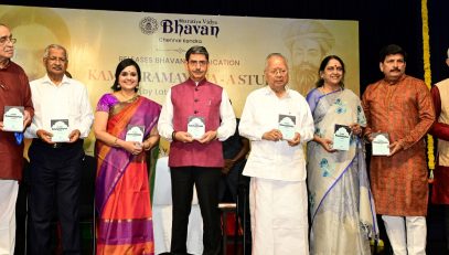 Thiru. R.N. Ravi, Hon'ble Governor of Tamil Nadu participated as chief guest and released the book 'Kamba Ramayana - A Study' authored by late Thiru.V.V.S.Aiyer published by Bhavan's at Bharatiya Vidya Bhavan, Mylapore, Chennai - 05.03.2025.