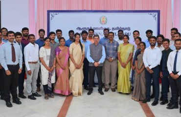 Thiru.R.N.Ravi, Hon'ble Governor of Tamil Nadu, interacted and shared the valuable insights with the students cleared the UPSC Main Examination and going to attend the personality test at Raj Bhavan, Chennai - 10.03.2025.