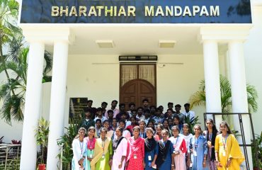 Students and faculty of Annai Theresa Arts and Science College, Mangalam, Chengalpattu district had an insightful and enriching tour of Raj Bhavan under the Raj Bhavan Tour programme - 19.03.2025.