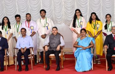 Thiru.R.N.Ravi, Hon’ble Governor of Tamil Nadu and Chancellor of Tamil Nadu Agricultural University awarded degrees and medals to 4434 students during the 45th Convocation of Tamil Agricultural University, at University Convocation Hall, TNAU, Coimbatore - 25.03.2025. Thiru. R.Selvam I.A.S., Executive Director, Council for Leather Exports, Chennai, delivered an inspiring and thought-provoking convocation speech.