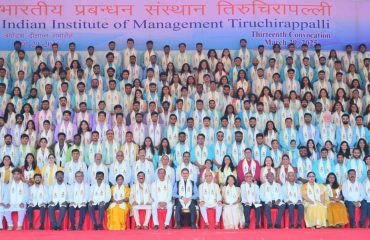 Thiru. R.N.Ravi, Hon’ble Governor of Tamil Nadu participated as chief guest and delivered the convocation address and presented the medals and degrees to 457 students at 13th annual convocation of Indian Institute of Management (IIM) Tiruchirappalli at IIM Tiruchirappalli Campus, Tiruchirappalli District on 29.03.2025. Thiru.Jalaj Dani, Chairman, Board of Governors, IIM - Tiruchirappalli, Dr.Pawan Kumar Singh, Director, IIM-Tiruchirappalli and other dignitaries were present.