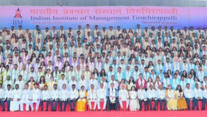 Thiru. R.N.Ravi, Hon’ble Governor of Tamil Nadu participated as chief guest and delivered the convocation address and presented the medals and degrees to 457 students at 13th annual convocation of Indian Institute of Management (IIM) Tiruchirappalli at IIM Tiruchirappalli Campus, Tiruchirappalli District on 29.03.2025. Thiru.Jalaj Dani, Chairman, Board of Governors, IIM - Tiruchirappalli, Dr.Pawan Kumar Singh, Director, IIM-Tiruchirappalli and other dignitaries were present.
