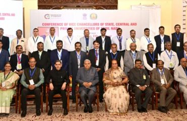 Thiru. Jagdeep Dhankhar, Hon'ble Vice-President of India, inaugurated the two-day conference of Vice-Chancellors of State, Central and Private Universities of Tamil Nadu at Raj Bhavan, Udhagamandalam on 25.04.2025) Thiru. R.N.Ravi, Hon'ble Governor of Tamil Nadu, presided over the function. Dr. (Smt.) Sudesh Dhankhar, Spouse of the Hon’ble Vice-President of India, Thiru. R. Kirlosh Kumar, I.A.S., Principal Secretary to Governor of Tamil Nadu, Dr. Pawan Kumar Singh, Director, Indian Institute of Management, Trichy, Vice-Chancellors of Central, State and Private Universities and other dignitaries were present. At the beginning of the program, a silent tribute was observed to express condolences for the innocent victims of the Pahalgam terrorist attack.