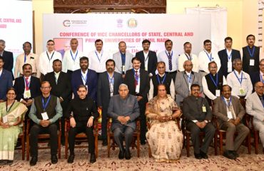 Thiru. Jagdeep Dhankhar, Hon'ble Vice-President of India, inaugurated the two-day conference of Vice-Chancellors of State, Central and Private Universities of Tamil Nadu at Raj Bhavan, Udhagamandalam on 25.04.2025) Thiru. R.N.Ravi, Hon'ble Governor of Tamil Nadu, presided over the function. Dr. (Smt.) Sudesh Dhankhar, Spouse of the Hon’ble Vice-President of India, Thiru. R. Kirlosh Kumar, I.A.S., Principal Secretary to Governor of Tamil Nadu, Dr. Pawan Kumar Singh, Director, Indian Institute of Management, Trichy, Vice-Chancellors of Central, State and Private Universities and other dignitaries were present. At the beginning of the program, a silent tribute was observed to express condolences for the innocent victims of the Pahalgam terrorist attack.