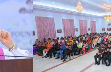 Thiru. R. N. Ravi, Hon'ble Governor of Tamil Nadu addressed the gatherings during the celebrations of Gujarat, Maharashtra and Himachal Pradesh statehood days organised at Bharathiar Mandapam, Raj Bhavan, Chennai - 01.05.2025.