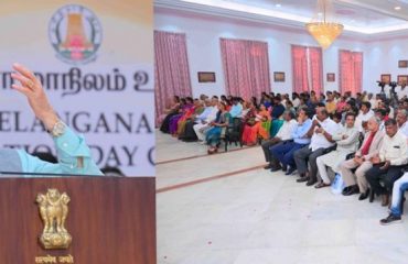 Thiru. R.N. Ravi, Hon'ble Governor of Tamil Nadu presided over and addressed the gathering at the Telangana State Foundation Day Celebration held at Raj Bhavan, Chennai on 02.06.2025.