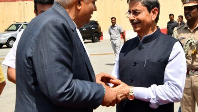 Thiru. Jagdeep Dhankhar, Hon’ble Vice President of India, was seen off by Thiru.R.N.Ravi, Hon’ble Governor of Tamil Nadu, at Chennai Airport - 17.06.2025.