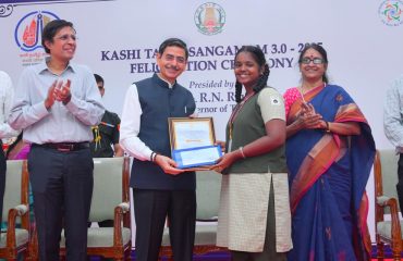 Thiru. R.N.Ravi, Hon'ble Governor of Tamil Nadu, presided over and felicitated the winners of experience sharing competition on Kashi Tamil Sangamam 3.0 at Kashi Tamil Sangamam 3.0 - 2025 felicitation ceremony organised at Raj Bhavan, Chennai - 18.06.2025. Governor also felicitated the Jury Members, Organisers and Observers of Kashi Tamil Sangamam 3.0 - 2025.
