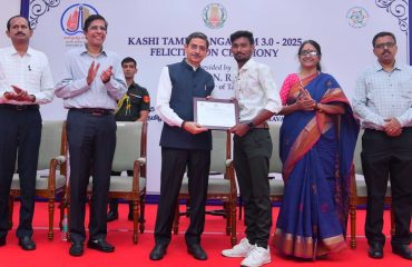 Thiru. R.N.Ravi, Hon'ble Governor of Tamil Nadu, presided over and felicitated the winners of experience sharing competition on Kashi Tamil Sangamam 3.0 at Kashi Tamil Sangamam 3.0 - 2025 felicitation ceremony organised at Raj Bhavan, Chennai - 18.06.2025. Governor also felicitated the Jury Members, Organisers and Observers of Kashi Tamil Sangamam 3.0 - 2025.