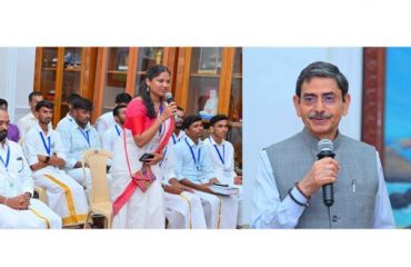 Thiru. R.N.Ravi, Hon'ble Governor of Tamil Nadu presided over and interacted with 22 students of Banaras Hindu University (BHU), Varanasi, Uttar Pradesh at valedictory program of 'Tamil Nadu Darshan 2.0' at Raj Bhavan, Chennai - 20.06.2025. An initiative of Raj Bhavan to promote Tamil among the youth with non Tamil mother tongues including incentives to North Indian students' visit to Tamil Nadu for immersive experience in Tamil language and culture. Students with Hindi mother tongue amazingly experienced conversing with ease in Tamil at their interaction with Governor. Governor hailed their linguistic prowess and distributed them Thirukkural Book (Hindi Translation). Governor encouraged them to pursue higher studies in Tamil literature in Tamil Nadu and offered needed fellowship.
