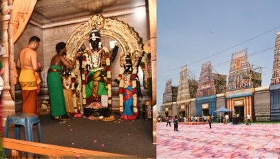 Thiru. R.N.Ravi, Hon'ble Governor of Tamil Nadu visited the exhibition of Murugan’s Arupadaiveedu (six sacred abodes) at Muruga Bhakthar Maanadu, Madurai District on 21.06.2025. The exhibition features meticulously crafted replicas of all six Murugan temples (Arupadaiveedu), complete with their moolasthanam (sanctum sanctorum) and frontal structures.