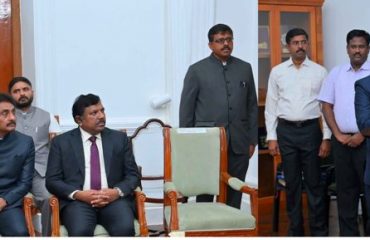 Thiru. R.N.Ravi, Hon'ble Governor of Tamil Nadu, subscribed oath of office to Thiru. M. Natesan and Thiru. V.P.R. Elamparithi as State Information Commissioners for Tamil Nadu State Information Commsission at Raj Bhavan, Chennai - 24.06.2025.