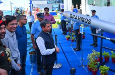 Thiru. R.N.Ravi, Hon'ble Governor of Tamil Nadu witnessed the display of Weaponry of the Armed Forces at the 'Civil reception to honour the brave personnel of the Armed Forces for their extraordinary success in Operation Sindoor' at IIT -Madras, Research Park, Chennai - 22.06.2025.