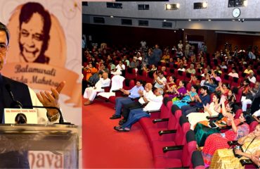 Thiru. R.N.Ravi, Hon'ble Governor of Tamil Nadu presented the “Murali Nada Lahari” award to Padmashri Thiru. A.K.C. Natarajan, Veteran Carnatic Clarinet Vidwan and addressed the gathering at the 7th Edition of Balamurali Nada Mahotsav 2025 held at Bharatiya Vidya Bhavan, Mylapore, Chennai - 14.07.2025.