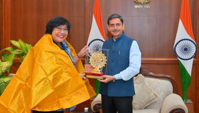 H.E. Ms. Ina H. Krisnamurthi, Ambassador of the Republic of Indonesia to India along with delegates from Indonesia Embassy called on Thiru.R.N.Ravi, Hon'ble Governor of Tamil Nadu at Raj Bhavan, Chennai - 24.07.2025.