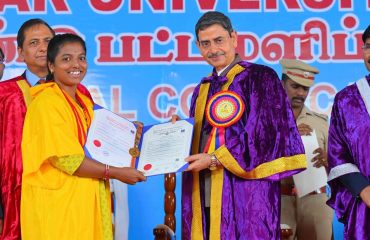 Thiru. R.N.Ravi, Hon’ble Governor of Tamil Nadu and Chancellor, Thiruvalluvar University presented the medals and degrees to 25,599 students at 20th Convocation of the Thiruvalluvar University at University Campus, Thiruvalluvar University, Vellore - 19.08.2025. Prof. Dr. Kuldeep Kumar Raina, Vice-Chancellor, M.S. Ramaiah University of Applied Sciences, Bengaluru participated as chief guest and delivered the convocation address. Prof. Dr. T. Arumugam, Vice-Chancellor, Thiruvalluvar University and other dignitaries were present.