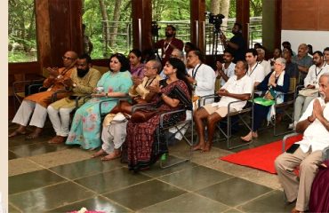 Thiru.R.N.Ravi, Hon'ble Governor of Tamil Nadu participated as chief guest and addressed the gathering at the inaugural session of National Seminar on ‘75 Years of Indian Democracy: Mile Stones, Challenges and Future Horizons’ at Auroville Foundation, Viluppuram district - 12.09.2025