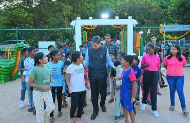 Thiru.R.N.Ravi, Hon'ble Governor of Tamil Nadu , inaugurated the Children’s Park marking the 75th birth anniversary of Thiru. Narendra Modi, Hon'ble Prime Minister of India, celebrating the Prime Minister’s deep bond with children and affirming his resolve to foster a conducive ecosystem for their holistic growth, shaping Bharat’s future leaders at Raj Bhavan, Chennai - 17.09.2025.