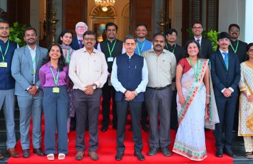 Thiru R.N. Ravi, Hon’ble Governor of Tamil Nadu, had a fruitful interaction with the Indian Information Service - Group ‘A’ Officer Trainees as a part of Bharat Darshan to Tamil Nadu at Raj Bhavan, Chennai - 18.09.2025.