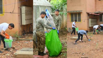 Raj Bhavan family carried out their monthly Mass Cleaning – Shramdaan, led by Thiru. R.N. Ravi, Hon'ble Governor of Tamil Nadu, joining the nationwide cleanliness drive Swachhata Hi Seva - 2025, at Raj Bhavan, Chennai - 02.10.2025.