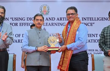 Thiru. R.N.Ravi, Hon'ble Governor of Tamil Nadu, participated as Chief Guest and inaugurated the Workshop on 'Using Digital and Artificial intelligence Tools for Effective Learning Experience' and felicitated Dr.S.Shankar Sriram, Recipient of National Award to Teachers - Higher Education Category, from Tamil Nadu at Bharathiar Mandapam, Raj Bhavan, Chennai - 06.10.2025. Hundreds of Academicians and faculty members from Central, State, Private and Deemed Universities, Higher Educational Institutions and School Educational Institutions participated in the one day Workshop.