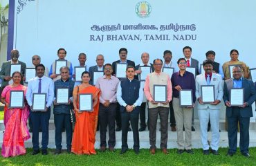 Thiru.R.N.Ravi, Hon’ble Governor of Tamil Nadu, felicitated the NIRF top ranking Institutions of Tamil Nadu at the Felicitation of NIRF- 2025 Top Ranking Institutions of Tamil Nadu and Conclave for Excellence In Higher Education in Tamil Nadu function held at Bharathiar Mandapam, Raj Bhavan, Chennai - 08.10.2025. Felicitated top ranking institutions in NIRF-2025 made presentations on their innovative approaches in teaching, learning, faculty development, infrastructure enhancement, research promotion and best practices among the participants.