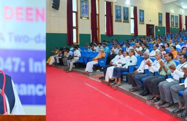 Thiru. R.N.Ravi, Hon’ble Governor of Tamil Nadu, participated as chief guest and addressed the gathering at the inaugural session of 'Two Day National Conference on Viksit Bharat 2047: Integral Humanism as a Framework for Good Governance and Sustainable Development' at Convocation Hall, Alagappa University, Karaikudi, Sivaganga District - 15.10.2025.