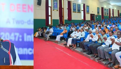 Thiru. R.N.Ravi, Hon’ble Governor of Tamil Nadu, participated as chief guest and addressed the gathering at the inaugural session of 'Two Day National Conference on Viksit Bharat 2047: Integral Humanism as a Framework for Good Governance and Sustainable Development' at Convocation Hall, Alagappa University, Karaikudi, Sivaganga District - 15.10.2025.