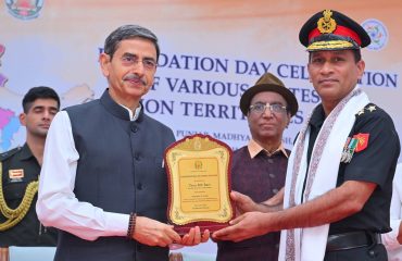 Thiru. R.N. Ravi, Hon'ble Governor of Tamil Nadu, on the occasion of the Foundation Day Celebrations of various States and Union Territories (Tamil Nadu, Andhra Pradesh, Chandigarh, Chhattisgarh, Haryana, Karnataka, Kerala, Delhi, Madhya Pradesh, Punjab, Uttarakhand, Andaman & Nicobar Island, Jammu & Kashmir, Lakshadweep, Puducherry and Ladakh) felicitated 34 distinguished individuals from various walks of life from those states and union territories who are now settled and residing in Tamil Nadu, contributing significantly to the society and development of Tamil Nadu through their dedicated services at the function held at Bharathiar Mandapam, Raj Bhavan, Chennai - 01.11.2025. More than 1000 number of students and participants enthusiastically participated in the Foundation Day Celebrations.