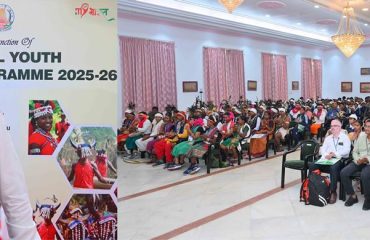 Thiru. R.N.Ravi, Hon'ble Governor of Tamil Nadu interacted with the tribal youth participants from Jharkhand, Madhya Pradesh, Chattisgarh, Odisha and Mahrashtra states at the inaugural ceremony of 17th Tribal Youth Exchange Program organised by 'My Bharat' under the Ministry of Home Affairs & Ministry of Youth Affairs & Sports, Government of India at Bharathiar Mandapam, Raj Bhavan, Chennai - 24.11.2025.