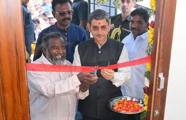 Thiru. R.N.Ravi, Hon'ble Governor of Tamil Nadu inaugurated the 'Bharathi Parai Cultural Centre' of Parai Artist Thiru. Velu Aasan, Padma Shri awardee at Mattamalai Village, Sathur Taluk, Virudhunagar District - 12.12.2025. Lok Bhavan, Tamil Nadu extended the support for instituting the Bharathi Parai Cultural Centre.