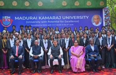 Thiru. R.N.Ravi, Hon’ble Governor of Tamil Nadu and Chancellor of the Madurai Kamaraj University, Madurai presented the medals and degrees to 62,384 students at the 57th Annual Convocation of the Madurai Kamaraj University conducted at Dr. Mu. Varatharasanar Arangu, Palkalai Nagar, Madurai - 12.12.2025. Chief Guest, Dr. K.Sivan, Distinguished Professor, Vikram Sara Bhai Space Centre and Former Chairman & Secretary, ISRO and Tmt. E.Sundaravalli, I.A.S, Commissioner of Collegiate Education, Govt. of Tamil Nadu & Convener-Syndicate Committee,Madurai Kamaraj University and other dignitaries were present.