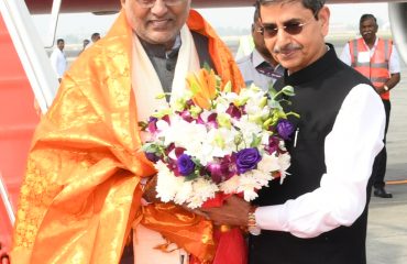 Thiru.R.N.Ravi, Hon’ble Governor of Tamil Nadu, warmly welcomed Thiru. C.P.Radhakrishnan, Hon’ble Vice-President of India, on his arrival at Chennai Airport - 02.01.2026.