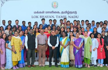 Thiru. R.N.Ravi, Hon'ble Governor of Tamil Nadu, interacted with the Tamil Nadu State contingent of Viksit Bharat Young Leaders on the celebration of National Youth Festival-2026 at Lok Bhavan, Chennai - 06.01.2026.