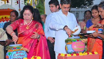 Thiru. R.N.Ravi, Hon'ble Governor of Tamil Nadu and Tmt.Laxmi Ravi, First Lady of Tamil Nadu along with the people from various walks of life and Lok Bhavan family celebrated Pongal Peruvizha-2026 Festival at Lok Bhavan, Chennai - 08.01.2026. Pongal Peruvizha – 2026 was celebrated at Lok Bhavan, Chennai, with festive spirit and cultural fervour, drawing participation from across sections of society, including farmers, fishers, weavers, Tamil scholars, spiritual leaders, youth, civil society members, and representatives of tribal communities. Traditional art forms, folk music, and dance echoed the joy of Pongal, the richness of our timeless Tamil traditions, and a collective heritage celebrated across generations.