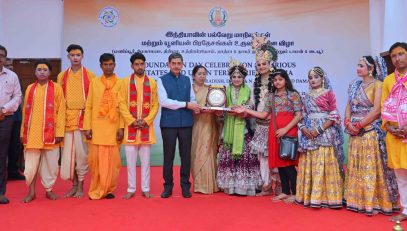 Thiru. R.N. Ravi, Hon'ble Governor of Tamil Nadu, felicitated the cultural artists who performed spectacular Mayur Holi Dance (Uttar Pradesh), Group Song Performance (Manipur), Wangala Dance (Meghalaya), Mamita Dance (Tripura) on the occasion of the Foundation Day Celebrations of various States and Union Territories of India (Manipur, Meghalaya, Tripura, Uttar Pradesh, Dadra & Nagar Haveli and Daman & Diu) held at Lok Bhavan, Chennai - 21.01.2026.