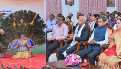 Thiru. R.N.Ravi, Hon'ble Governor of Tamil Nadu, witnessed the fantastic dance performances of Mayur Holi Dance (Uttar Pradesh), Group Song Performance (Manipur), Wangala Dance (Meghalaya), Mamita Dance (Tripura) on the occasion of the Foundation Day Celebrations of various States and Union Territories of India (Manipur, Meghalaya, Tripura, Uttar Pradesh, Dadra & Nagar Haveli and Daman & Diu) held at Lok Bhavan, Chennai - 21.01.2026.