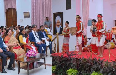 Thiru. R.N.Ravi, Hon'ble Governor of Tamil Nadu, witnessed the fantastic dance performances of Mayur Holi Dance (Uttar Pradesh), Group Song Performance (Manipur), Wangala Dance (Meghalaya), Mamita Dance (Tripura) on the occasion of the Foundation Day Celebrations of various States and Union Territories of India (Manipur, Meghalaya, Tripura, Uttar Pradesh, Dadra & Nagar Haveli and Daman & Diu) held at Lok Bhavan, Chennai - 21.01.2026.