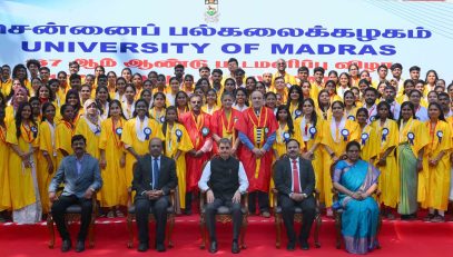 Thiru. R.N.Ravi, Hon’ble Governor of Tamil Nadu and Chancellor, University of Madras presented the medals and degrees to 1,93,676 students at 167th Convocation of the University of Madras at Senate House, University of Madras, Chennai - 22.01.2026. Padma Bhushan Dr. A.Sivathanu Pillai, Distinguished Scientist, Indian Space Research Organisation, Former CEO & MD, Brahmos participated as chief guest and delivered the convocation address. Dr. P.Sankar, I.A.S., Secretary to Government, Higher Education Department, Government of Tamil Nadu and other dignitaries were present.