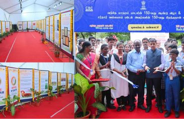 Thiru. R.N. Ravi, Hon'ble Governor of Tamil Nadu,along with students from various schools and colleges, inaugurated and visited the three-day exhibition on commemoration of 150 years of Vande Mataram and commemoration of 150th birth anniversary of Sardar Vallabhbhai Patel at Lok Bhavan, Chennai - 24.01.2026.