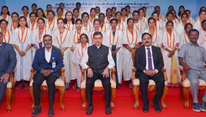 Thiru.R.N.Ravi, Hon’ble Governor of Tamil Nadu and Chancellor, Tamil Nadu Teachers Education University presented the medals and degrees to 77,201 students at 12th Convocation of the Tamil Nadu Teachers Education University at Convocation Hall, Academic Block, Tamil Nadu Open University, Saidapet, Chennai on 30.01.2026. Dr.P.Veeramuthuvel, Director, Directorate of Special Projects, Indian Space Research Organisation, Bengaluru participated as chief guest and delivered the convocation address. Dr. P. Sankar, I.A.S., Secretary to Government, Department of Higher Education, Government of Tamil Nadu and other dignitaries were present.