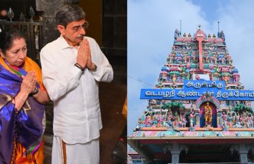 Thiru.R.N.Ravi, Hon'ble Governor of Tamil Nadu, Tmt. Laxmi Ravi, spouse of Hon'ble Governor along with other devotees had darshan and offered puja to Lord Murugan at the Arulmigu Vadapalani Andavar Temple, Vadapalani, Chennai - 04.02.2026. Governor prayed for the good health and prosperity of the people of Tamil Nadu and for the continued progress of Bharat.