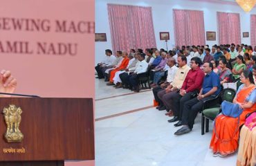 Thiru.R.N.Ravi, Hon'ble Governor of Tamil Nadu participated at the Mega Sewing Machines distribution function - 2026 to 533 beneficiaries of Women Self Help Groups organised by Infinite Seva, Chennai and addressed the gathering the function held at Lok Bhavan, Chennai - 21.02.2026.