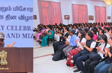 Thiru. R.N.Ravi, Hon'ble Governor of Tamil Nadu presided over and addressed the gathering at the Foundation day celebration of Arunachal Pradesh and Mizoram States held at Bharathiar Mandapam, Lok Bhavan, Chennai - 20.02.2026